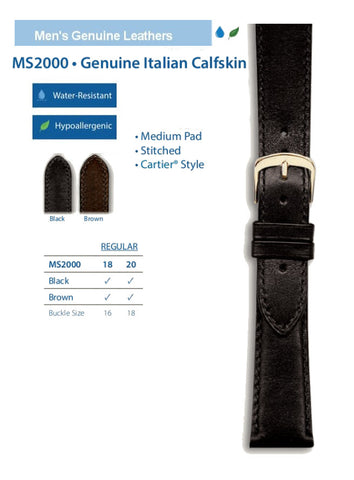 Hadley Roma - Genuine Leather Watch Band | MS2000