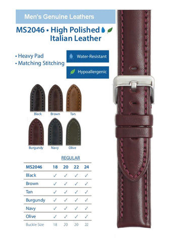 Hadley Roma - Genuine Leather Watch Band | MS2046