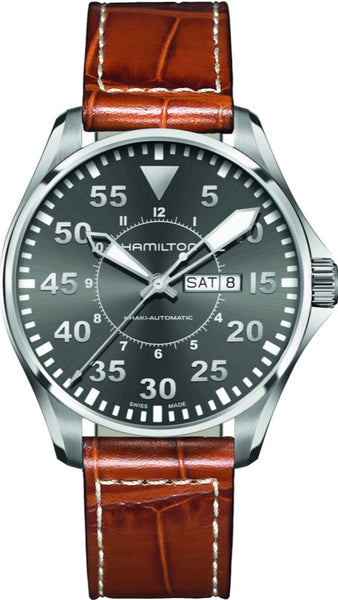 HAMILTON - Khaki Aviation Pilot Day/Date Auto | H64715885