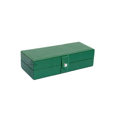 UNDERWOOD (LONDON) - 4-Unit Leather Watch Box  | UN234/GRN