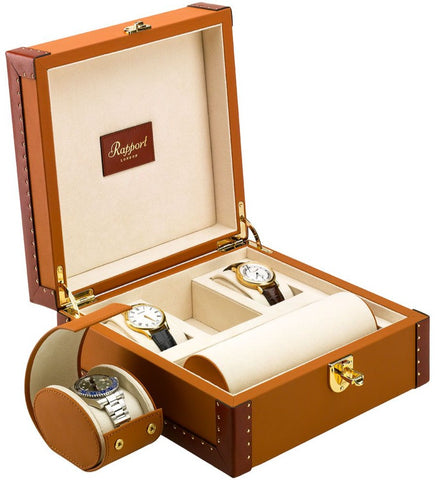 AUKURA Hard Watch Jewelry Travel Case, 8 slot Watch Case Storage and  Organizer for Men and Women, with anti-move watch pillow, Cufflink/ring  insert
